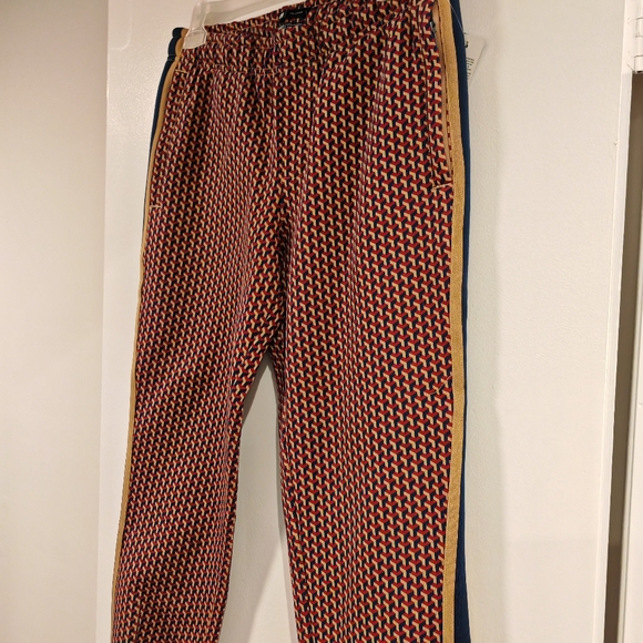 SIMONS LE31 Abstract Print Organic Cotton Fleece Joggers - UNISEX - Picture 2 of 8